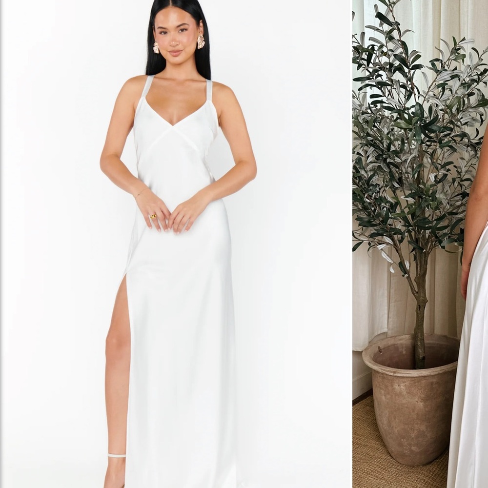 Show Me Your MuMu Anderson Dress in White
